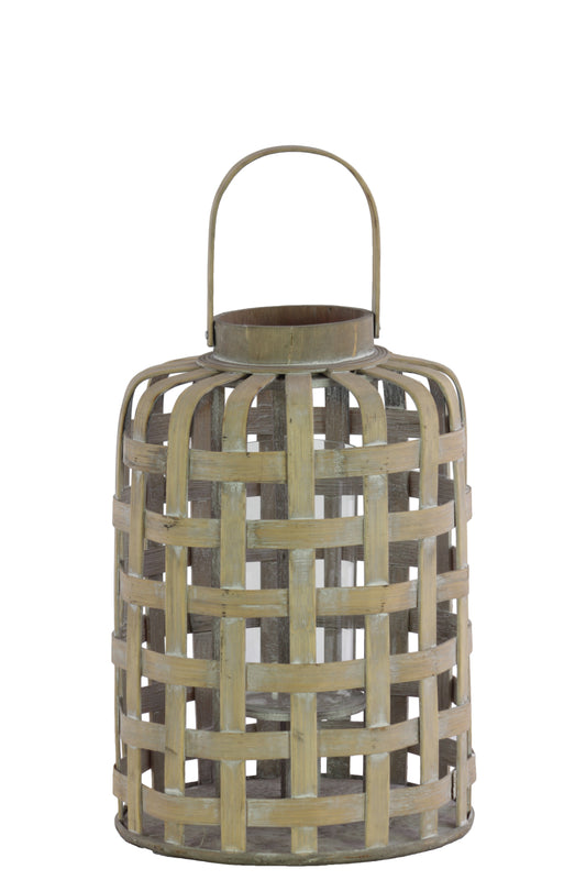 Wood Lantern Natural Wood Finish