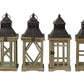 Taren Square Wood Lanterns (Set of 4)