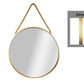 Metal Round Wall Mirror  Metallic Finish