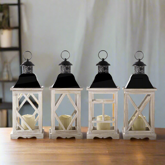 Varnen Wood Frame Lantern