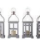 Wood Square Lantern Natural Finish