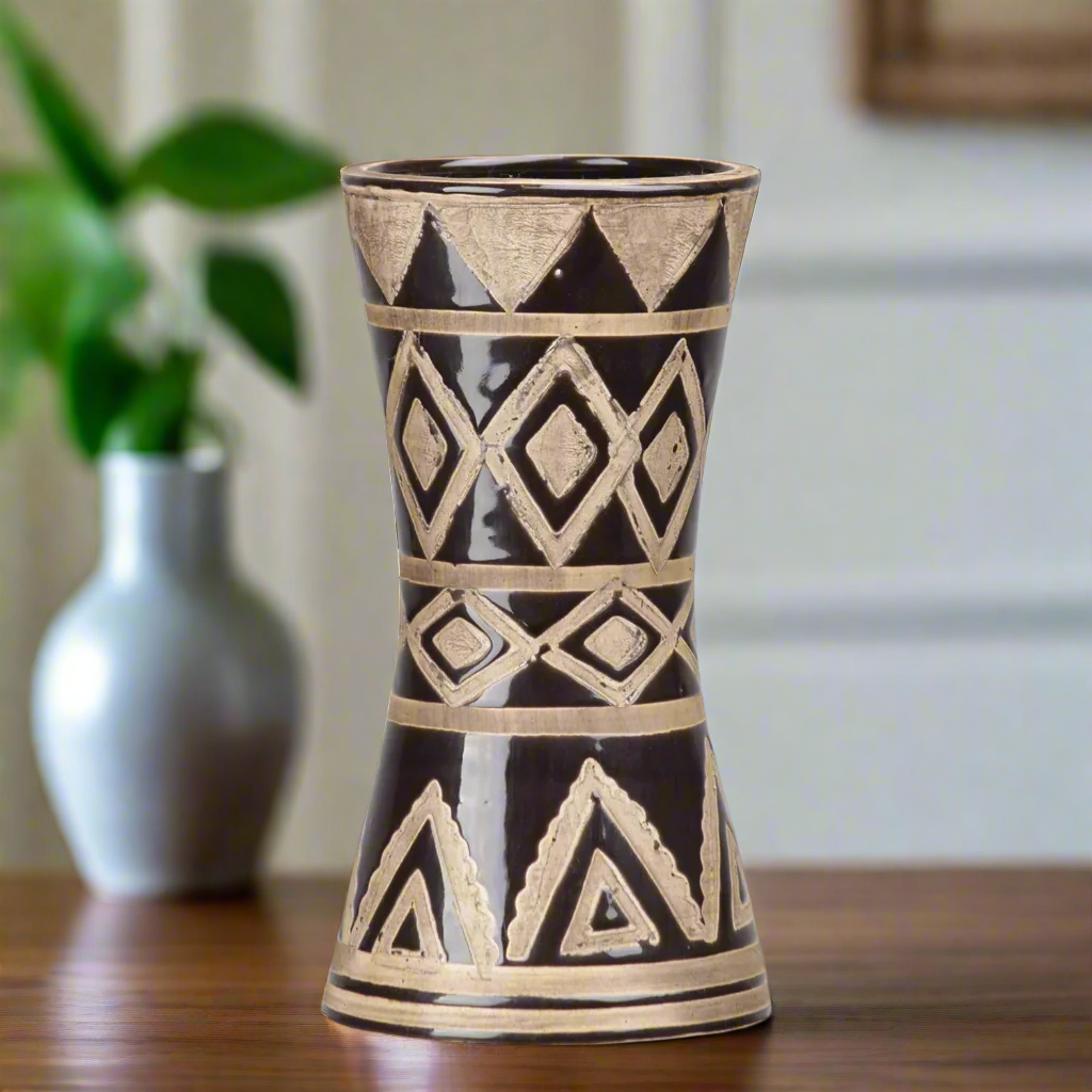 Ferian Tribal Pattern Ceramic Vase