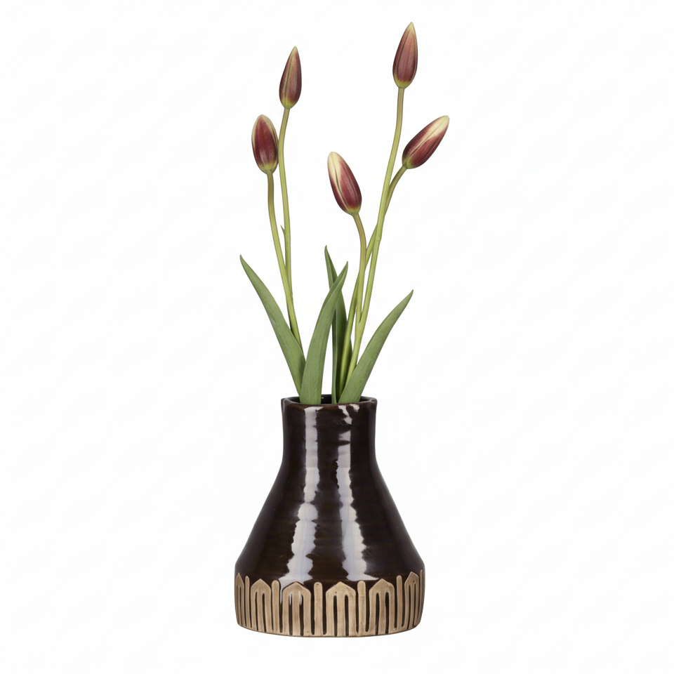 Ciro Tribal Band Ceramic Vase