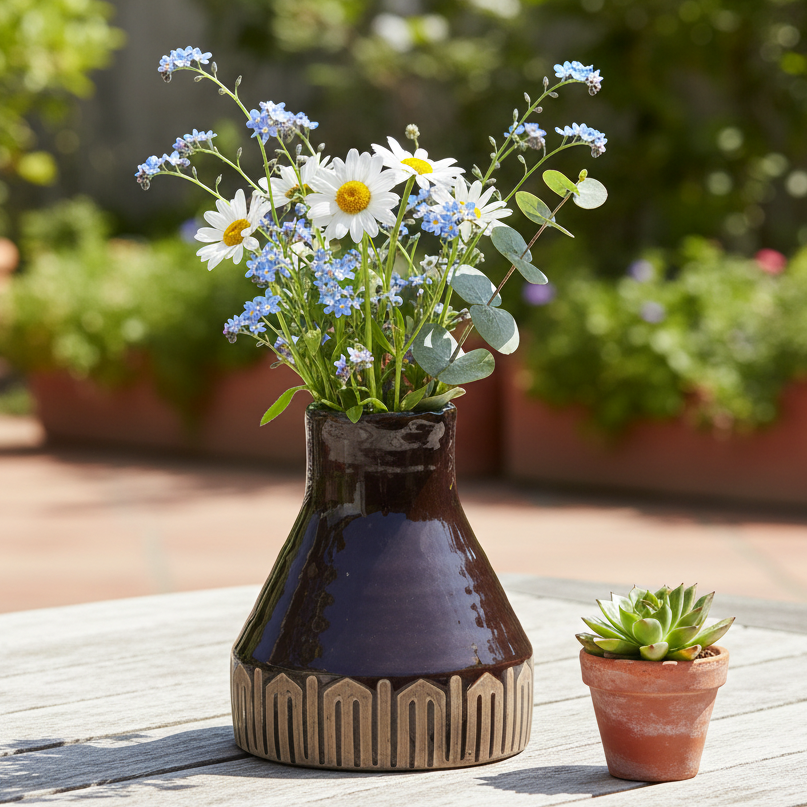 Ciro Tribal Band Ceramic Vase