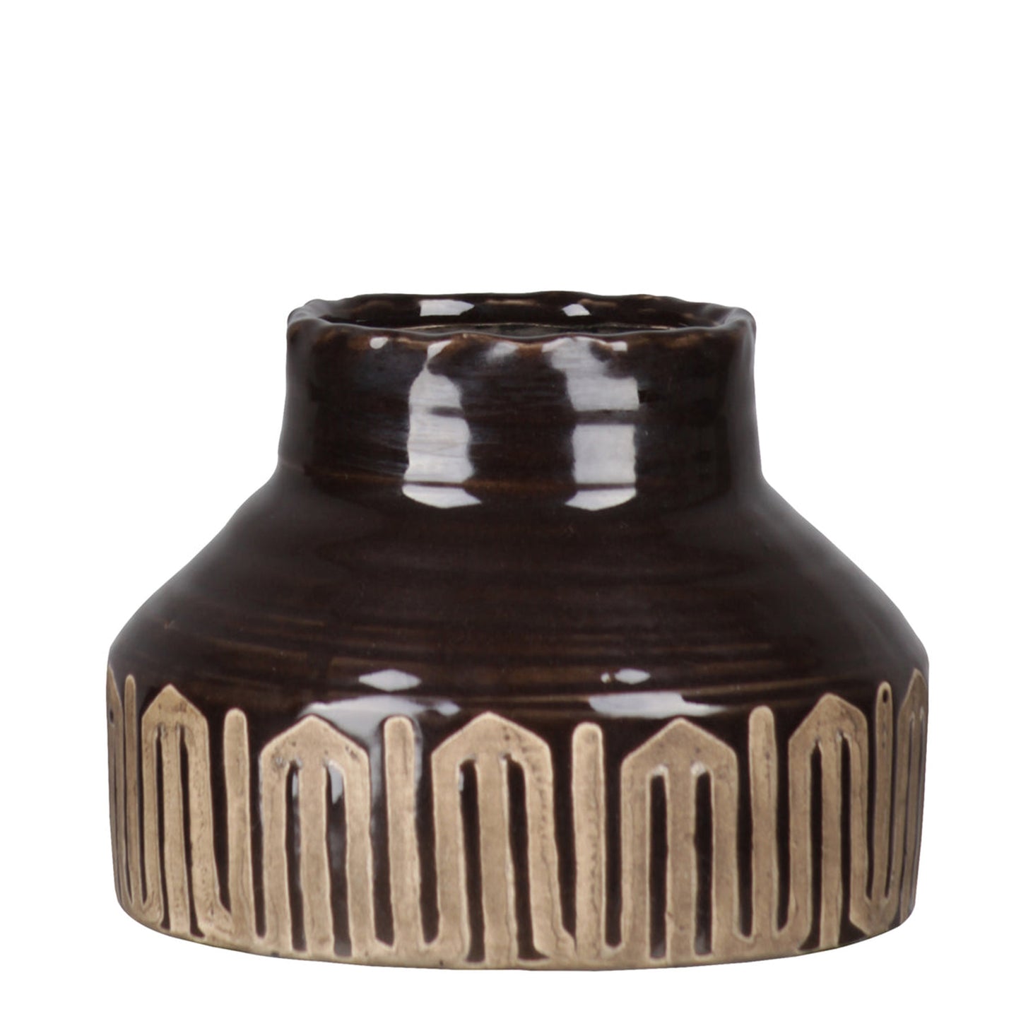 Ciro Tribal Band Ceramic Vase