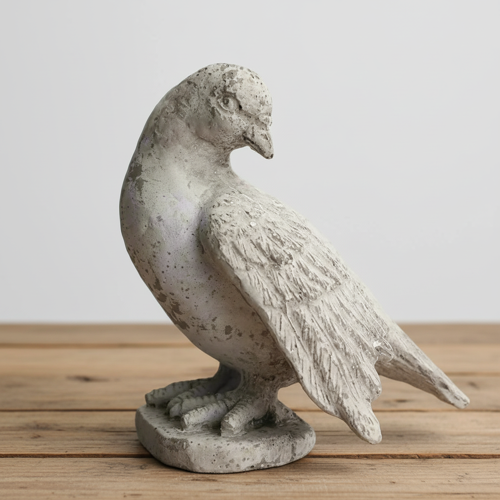 Camz Standing Cement Bird Figurine