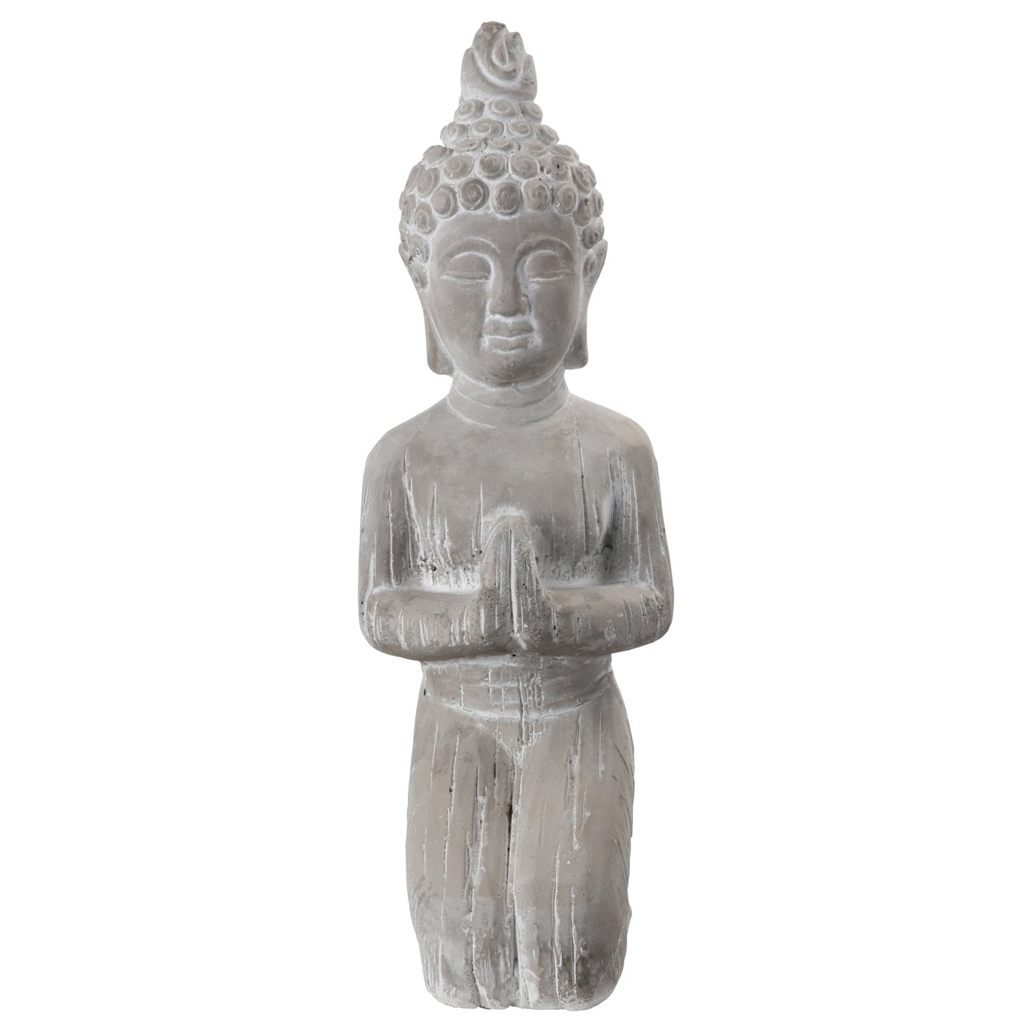 Vesric Kneeling Buddha Cement Figurines