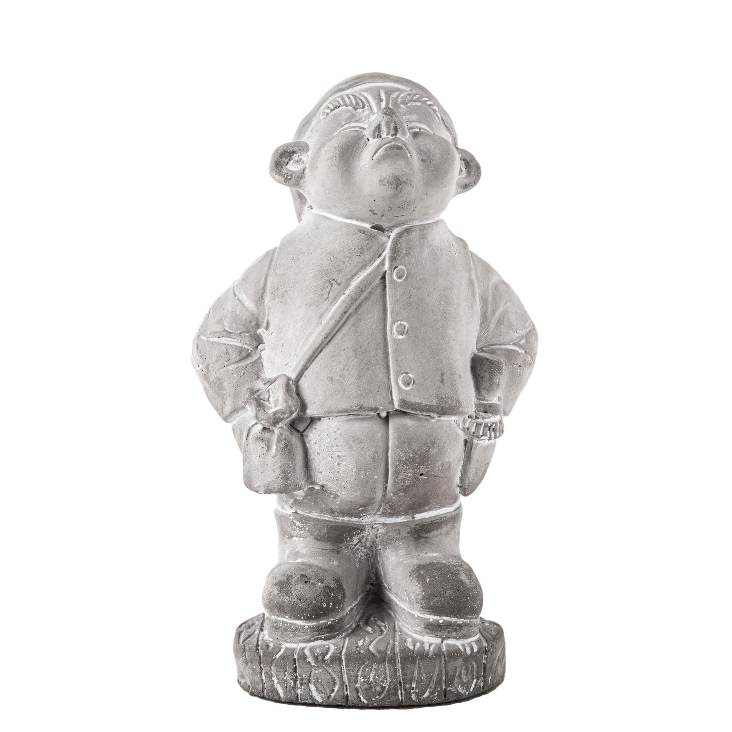 Thiago Cement Standing Student Kid Gnome Figurine