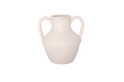 Ceramic Amphora Vase Finish Ivory