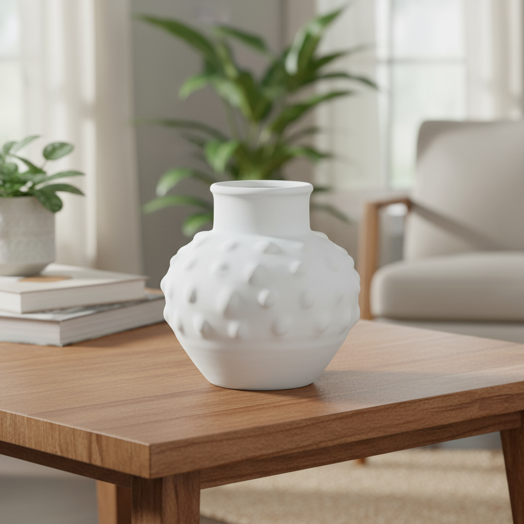 Ginny Ceramic Round Vase