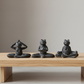 Lettie Cement Meditating Frog Figurines (Set of 3)