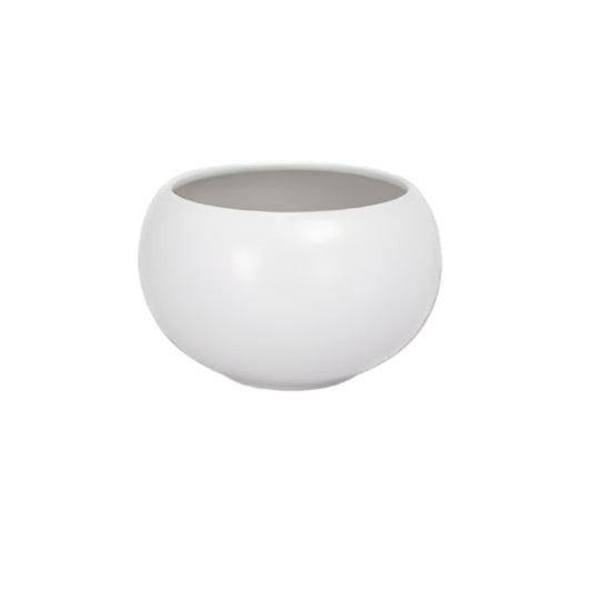 Axelle White Ceramic Planter