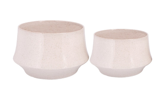 Ceramic Shaped Planter Set of Two