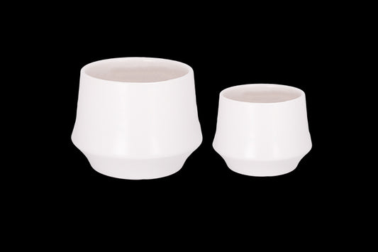 Ceramic Shaped Planter Set of Two
