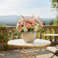 Danya Textured Round Ceramic Vase