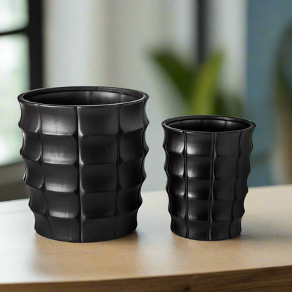 Cevora Ceramic Round Pot (Set of 2)
