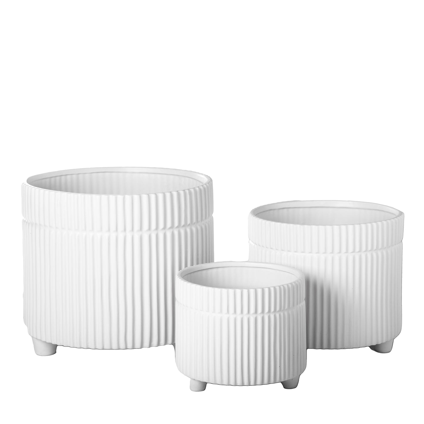 Luvira Geometric Column Tripod Planter Set (Set of 3)