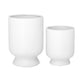 Ceramic Round Bellied Pot Matte Finish-9.00"H