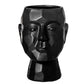 Ceramic Man's Head Pot Matte Finish
