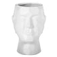 Ceramic Man's Head Pot Matte Finish