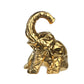 Ceramic Sitting Elephant Figurine Shiny Finish