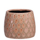 Terracotta Round Pot Gloss Finish Apricot