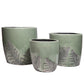 Priscilla Ceramic Round Planter Set (Set of 3)