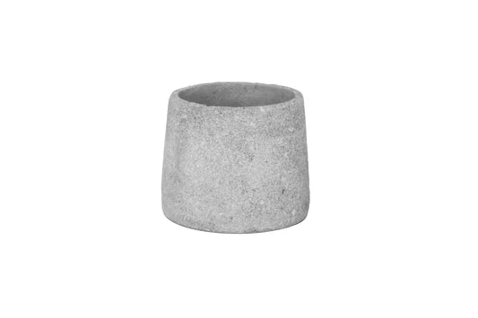 Cement Pot Conical Shape SM Finish Gray