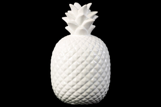 Ceramic Figurine Gloss Finish White 8.5"H -65