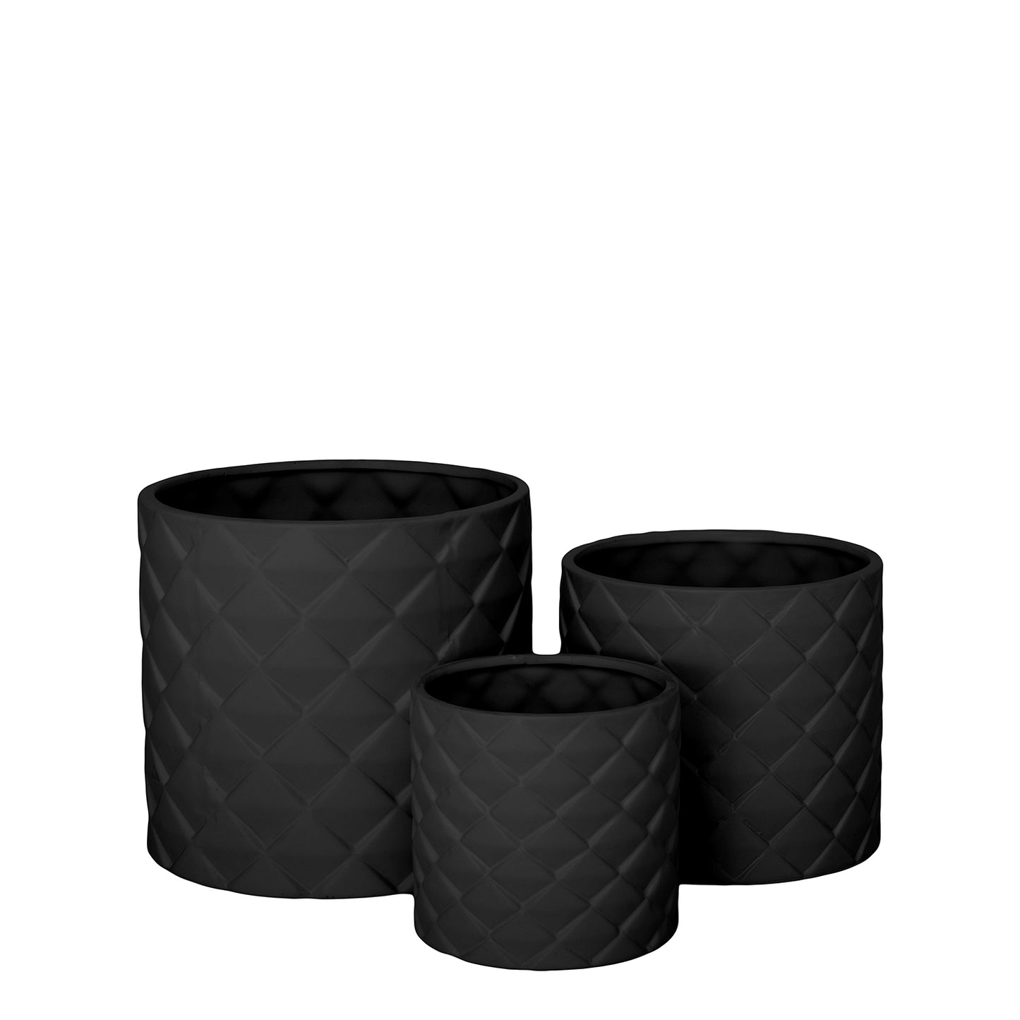 Diamora Ceramic Round Pot (Set of 3)