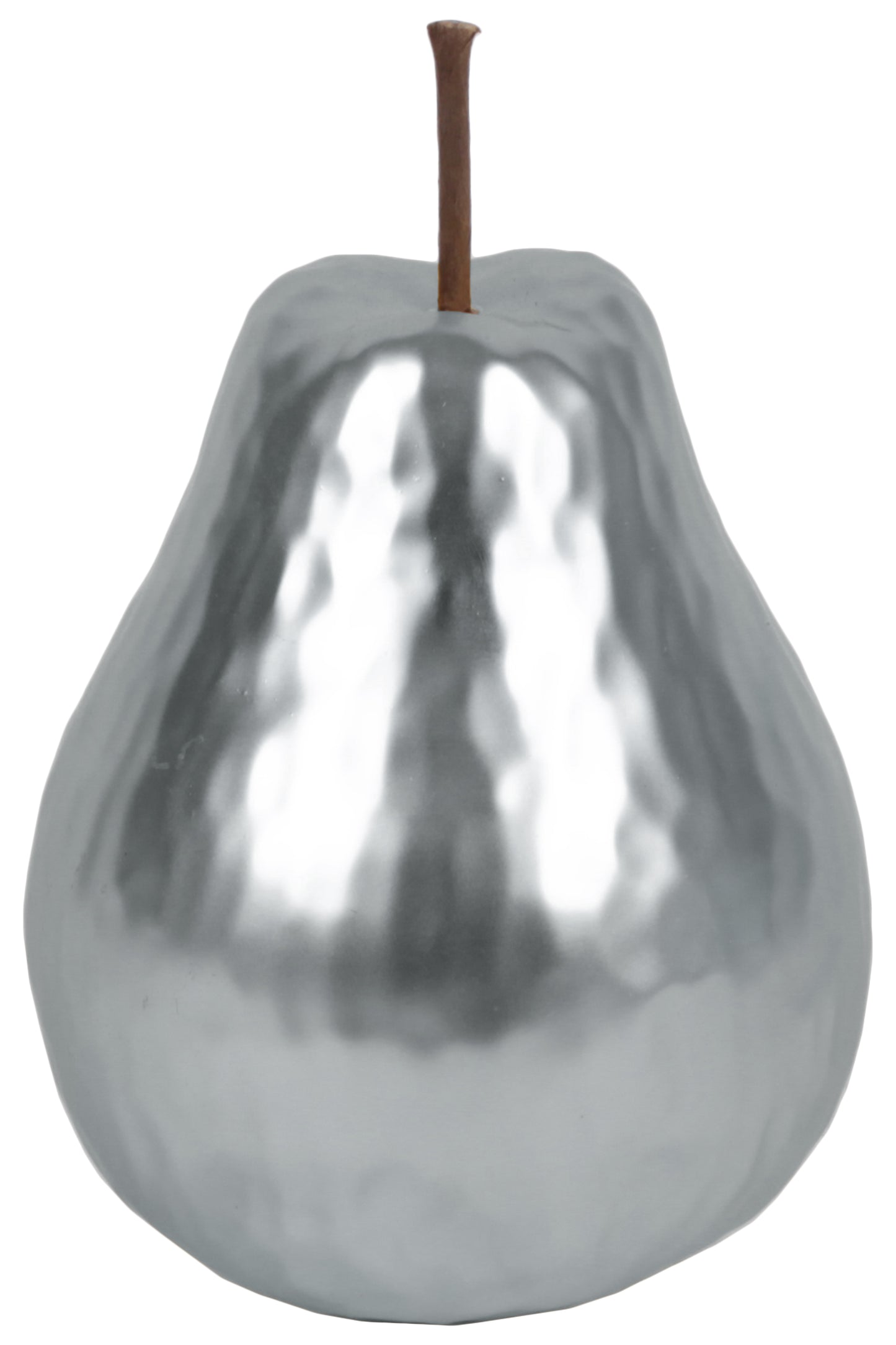 Ceramic Pear Figurine Hammered Matte Finish