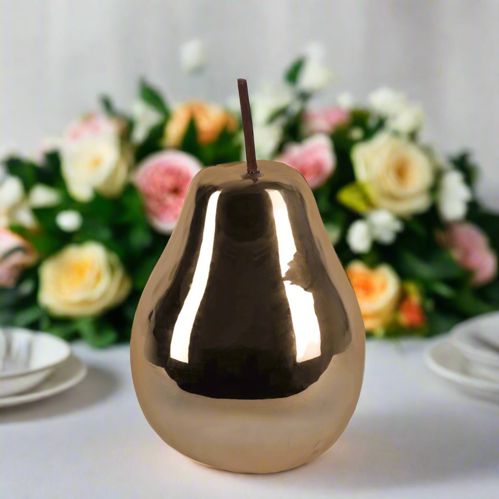 Heidi Polished Ceramic Pear Figurines