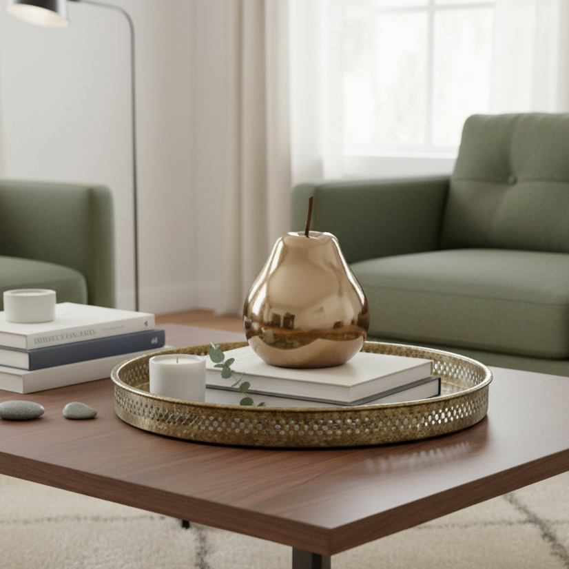 Heidi Polished Ceramic Pear Figurines