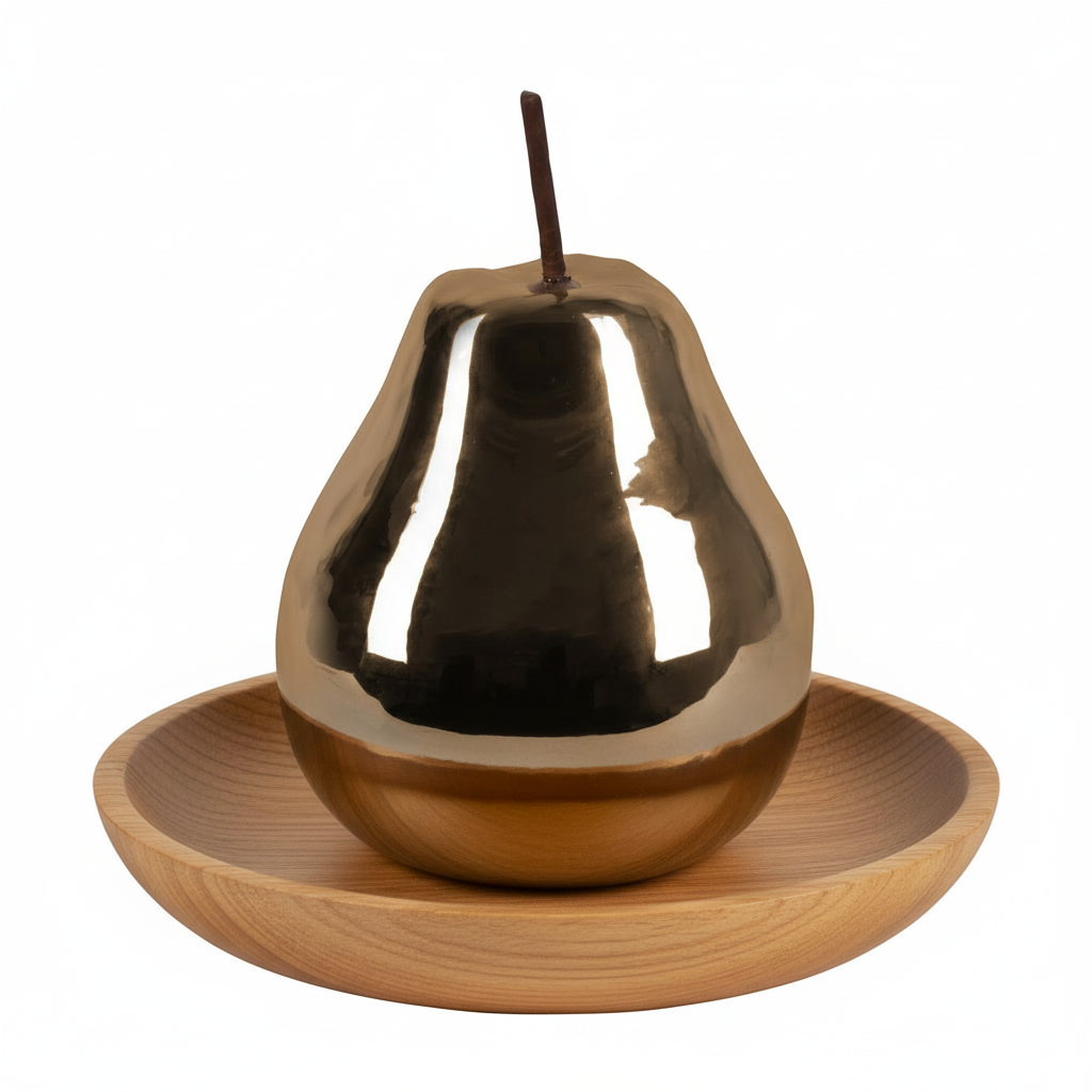 Heidi Polished Ceramic Pear Figurines