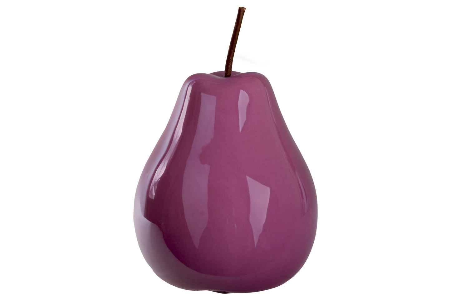 Ceramic Pear Figurine SM Pearlescent Finish