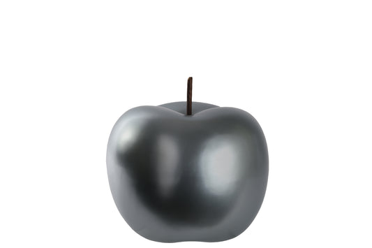 Ceramic Apple Figurine SM Chrome Finish