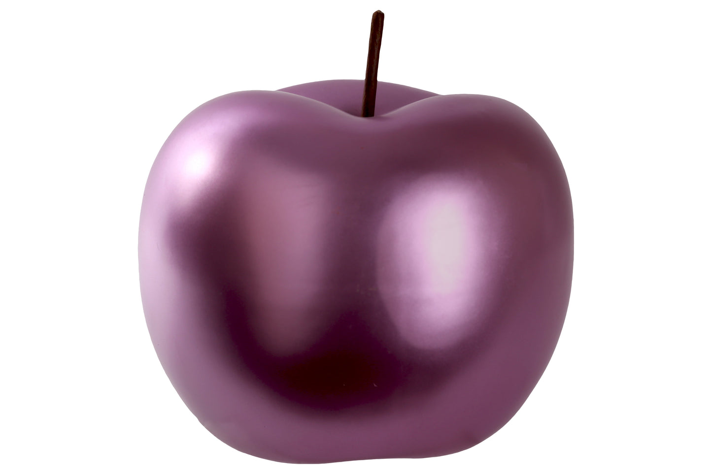 Nolyn Silver Ceramic Apple Decor