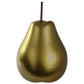 Ceramic Pear Figurine LG Chrome Finish