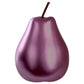 Ceramic Pear Figurine LG Chrome Finish
