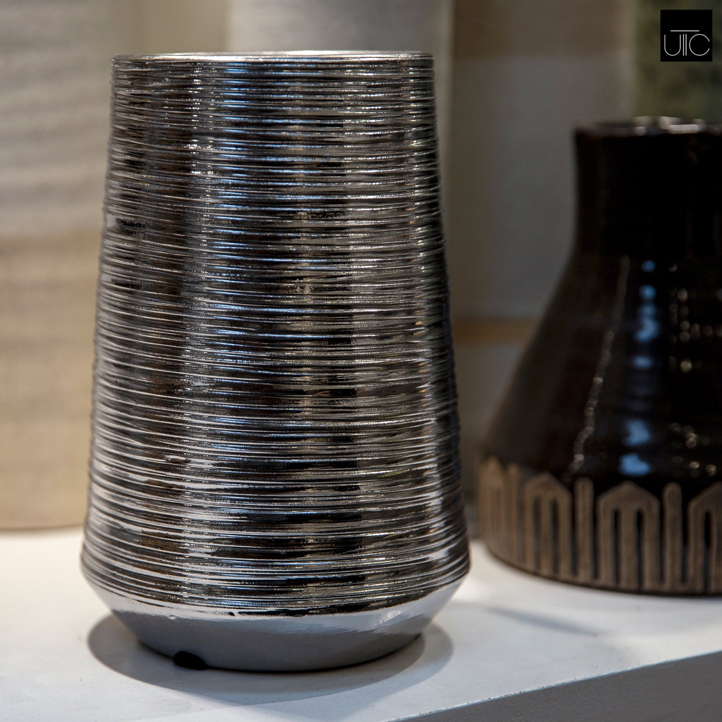 Ceramic Vase Electroplated Finish