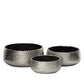 Zyros Hammered Ceramic Planter Set (Set of 3)