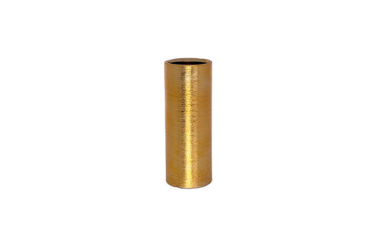 Ceramic Round Vase Gloss Finish Gold
