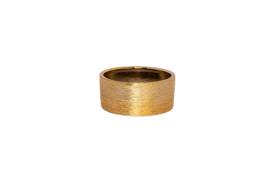 Ceramic Round Vase Gloss Finish Gold