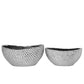 Belloro Geometric Oval Ceramic Planter Set (Set of 2)