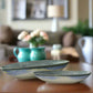 Braylin Ceramic Reactive Glaze Boat Tray Set (Set of 2)