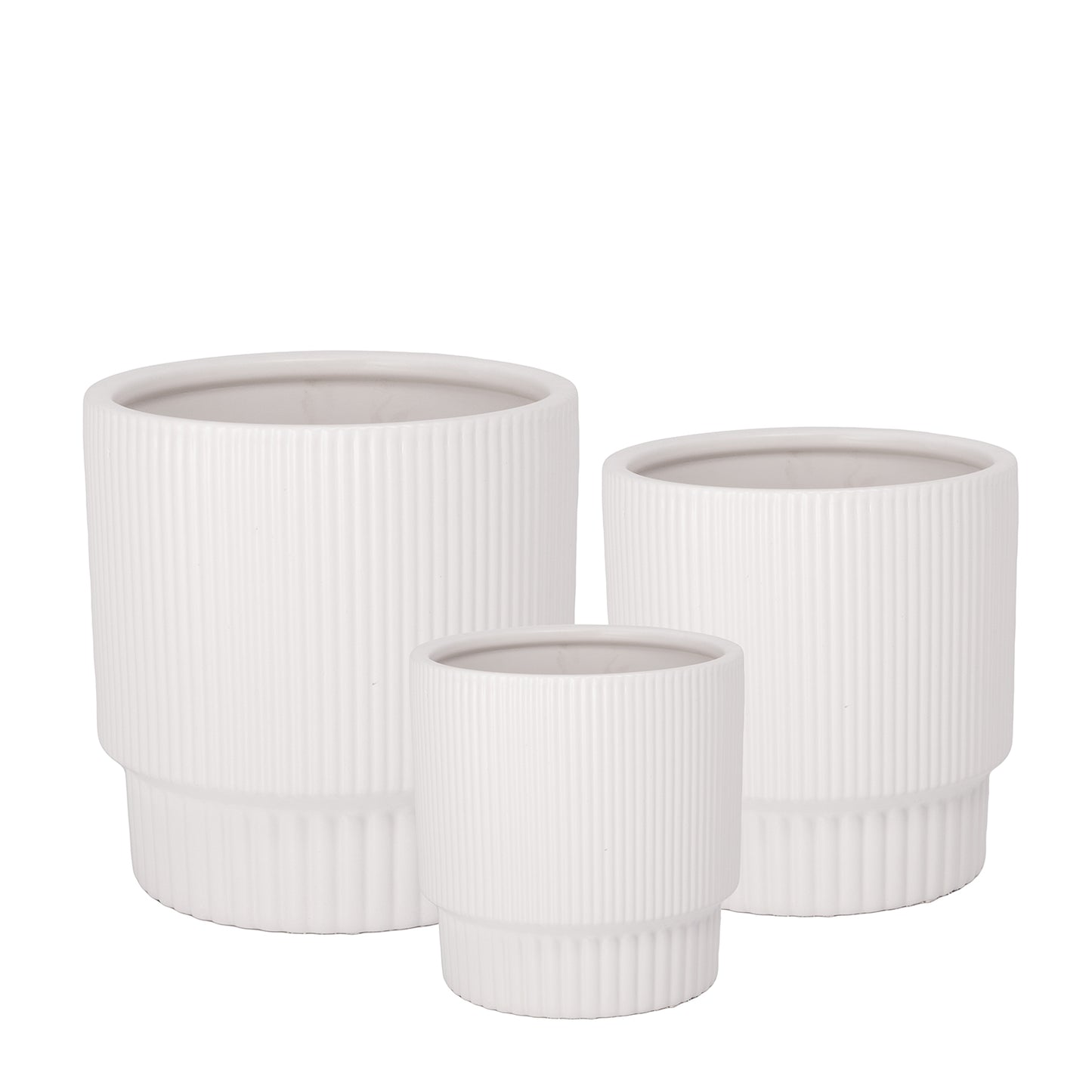 Qyrelle Ceramic Planter Set (Set of 3)