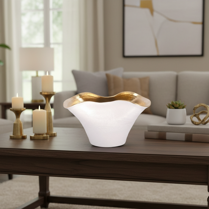 Galenne Curved Ceramic Vase