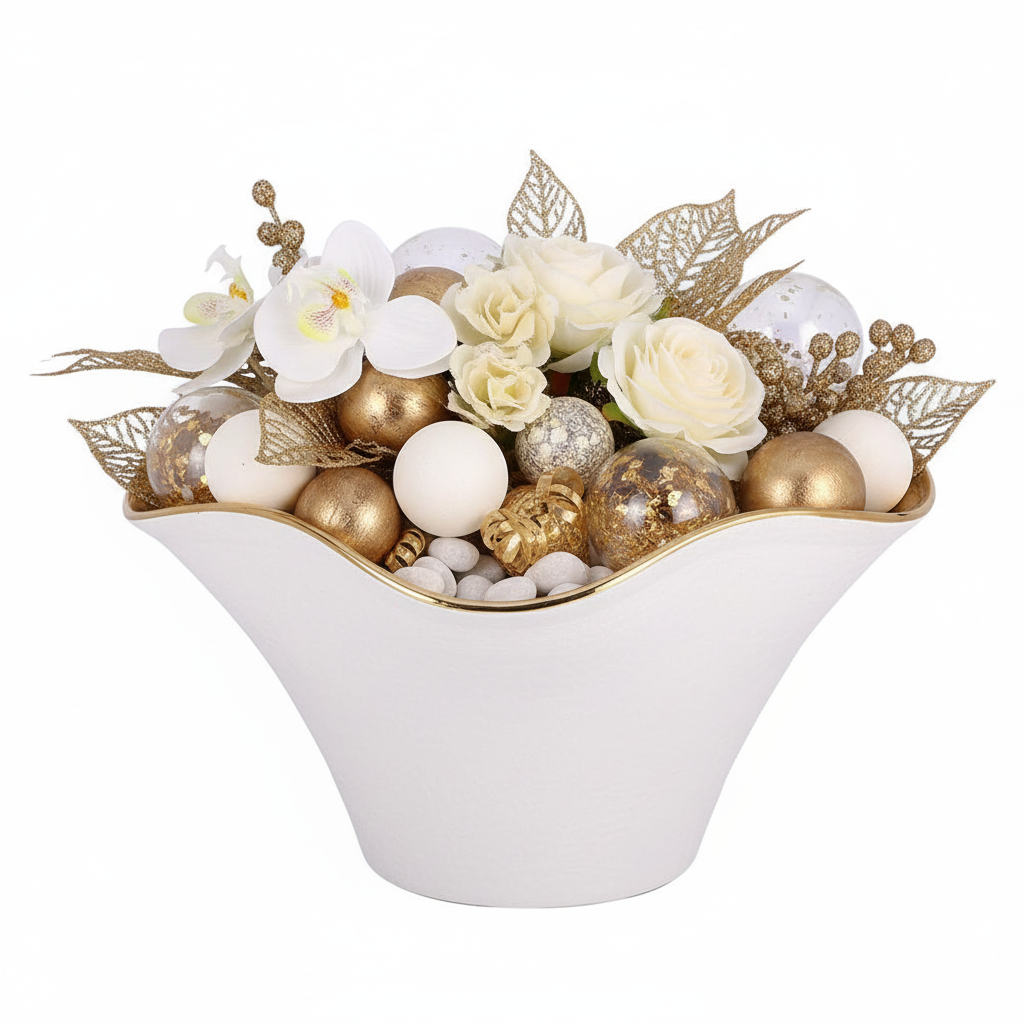 Galenne Curved Ceramic Vase