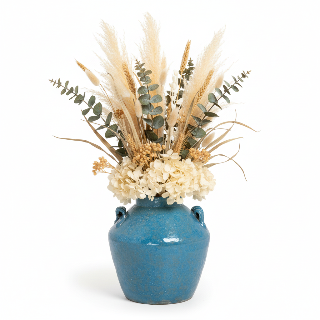 Tavira Curved Ceramic Vase