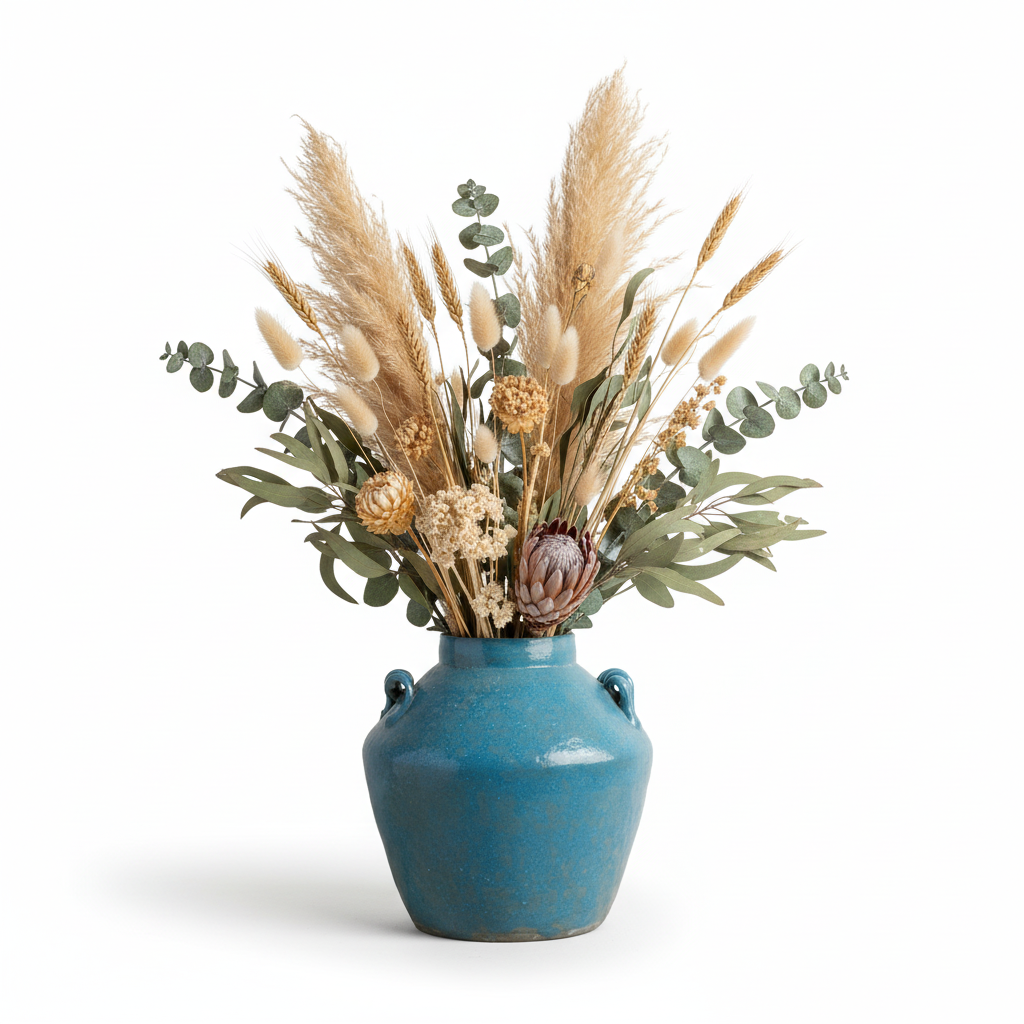 Tavira Curved Ceramic Vase